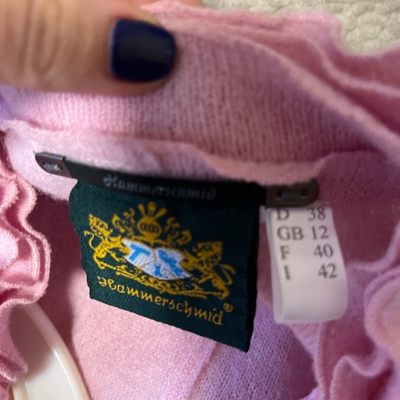 Pink Ruffle Cardigan - Picture 2 of 2